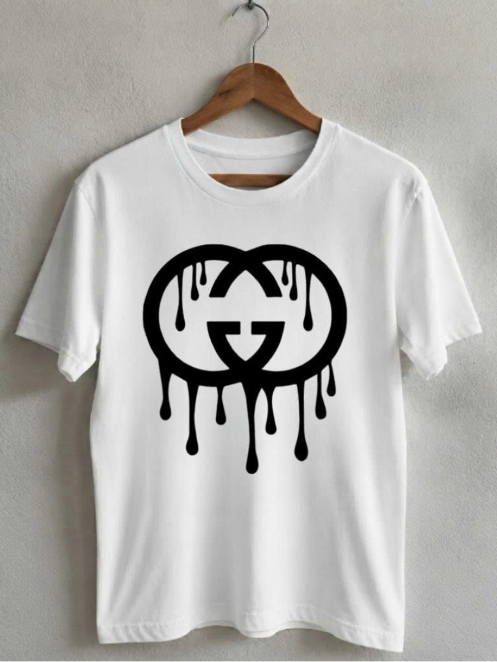 Dripping GG Logo Shirt Designer Inspired Streetwear Tee